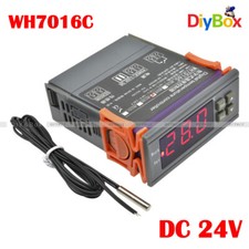 Digital DC 24V Temperature Controller Thermostat Aquarium Sensor LCD Display