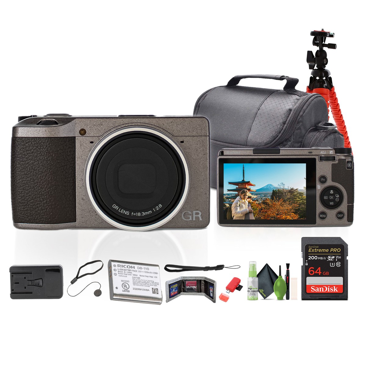 Ricoh GR III Diary Edition Compact Portable Digital Camera + 64GB 
