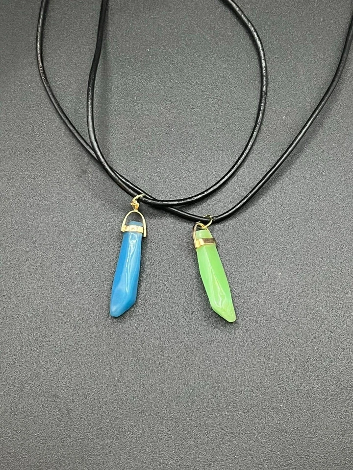 Collar Cosplay, Collar Prisma Brilla en la Oscuridad, Collar Atlantis, Kidda Foto 3 de 4