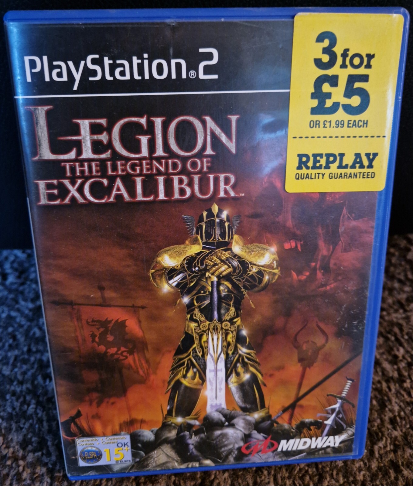 Legion Legend of Excalibur PS2  Near Mint Disc Complete **Free UK Post**