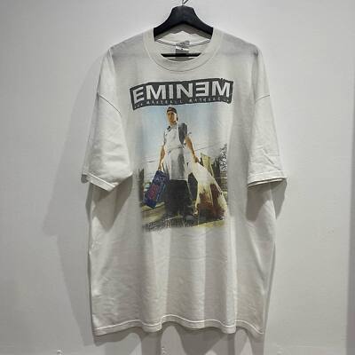Eminem The Marshall Mathers LP 00s White short sleeve T shirt cotton NH12101