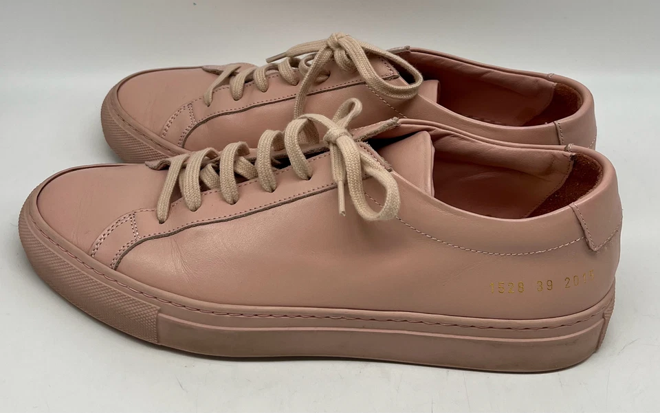 Zapatilla deportiva Common Projects de cuero con cordones en color rubor talla 39 Foto 4 de 4