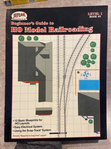 1995 Atlas Beginners Guide To HO Model Railroading 12 Layouts Level 1 Book 9 - Picture 1 of 5