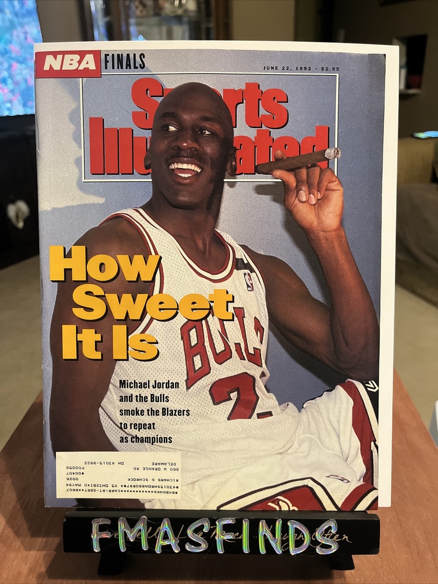 H2 1992 MICHAEL JORDAN W/CIGAR BULLS Sports Illustrated June 22