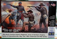 3581 Master Box Civil War Series Do Or Die 18Th. N.Carolina Inf. Reg. 1:35