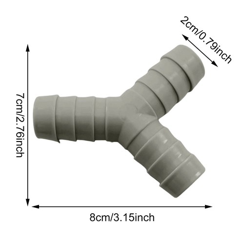 Washing Machine Drain Hose Y-Type Reducer Plastic Connector Three-Way Adapter - Picture 13 of 13
