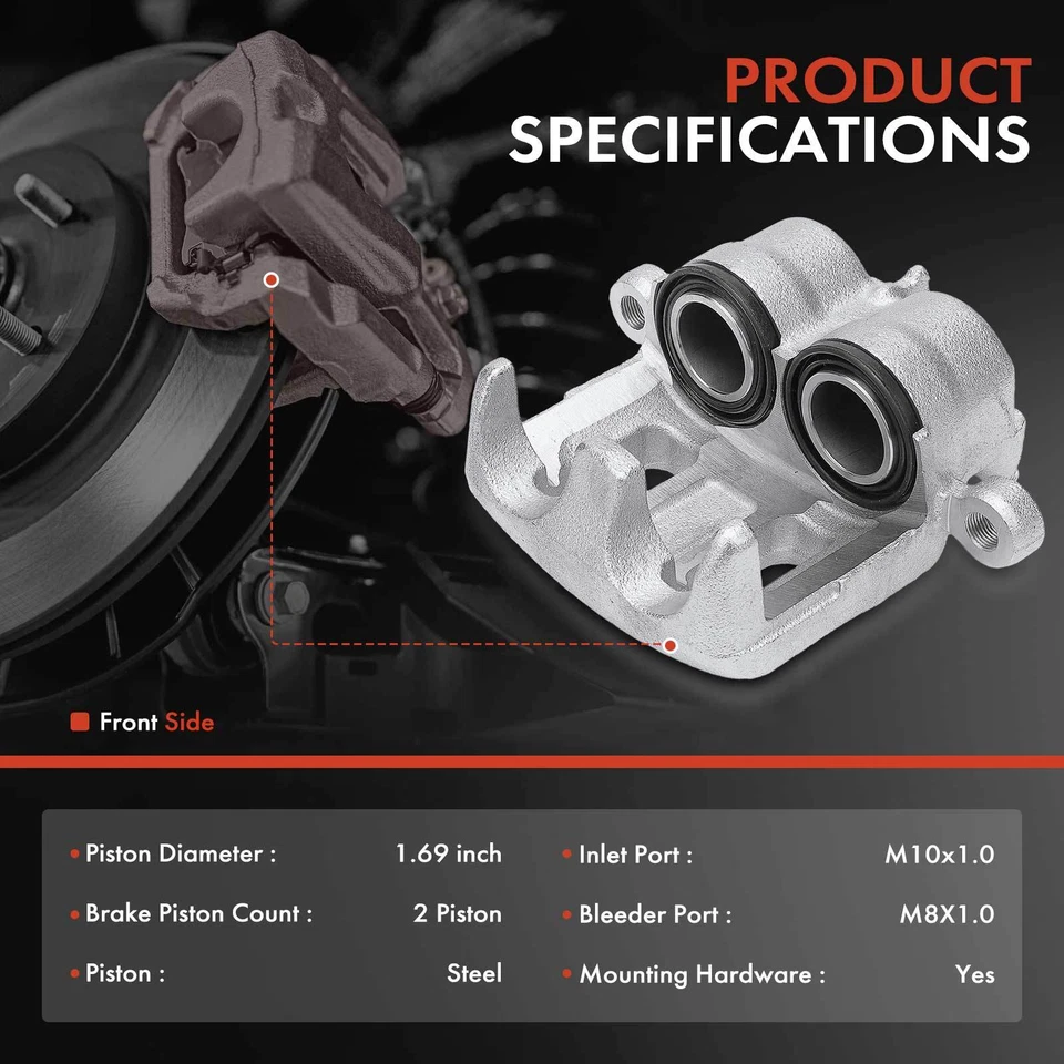 2x Brake Caliper for Mazda MPV 1992 1993 1994 1995-2006 Front Left & Right Side - Image 2 of 4