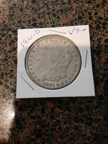 1921 - D Morgan Silver Dollar F / VF - See Picture #475A
