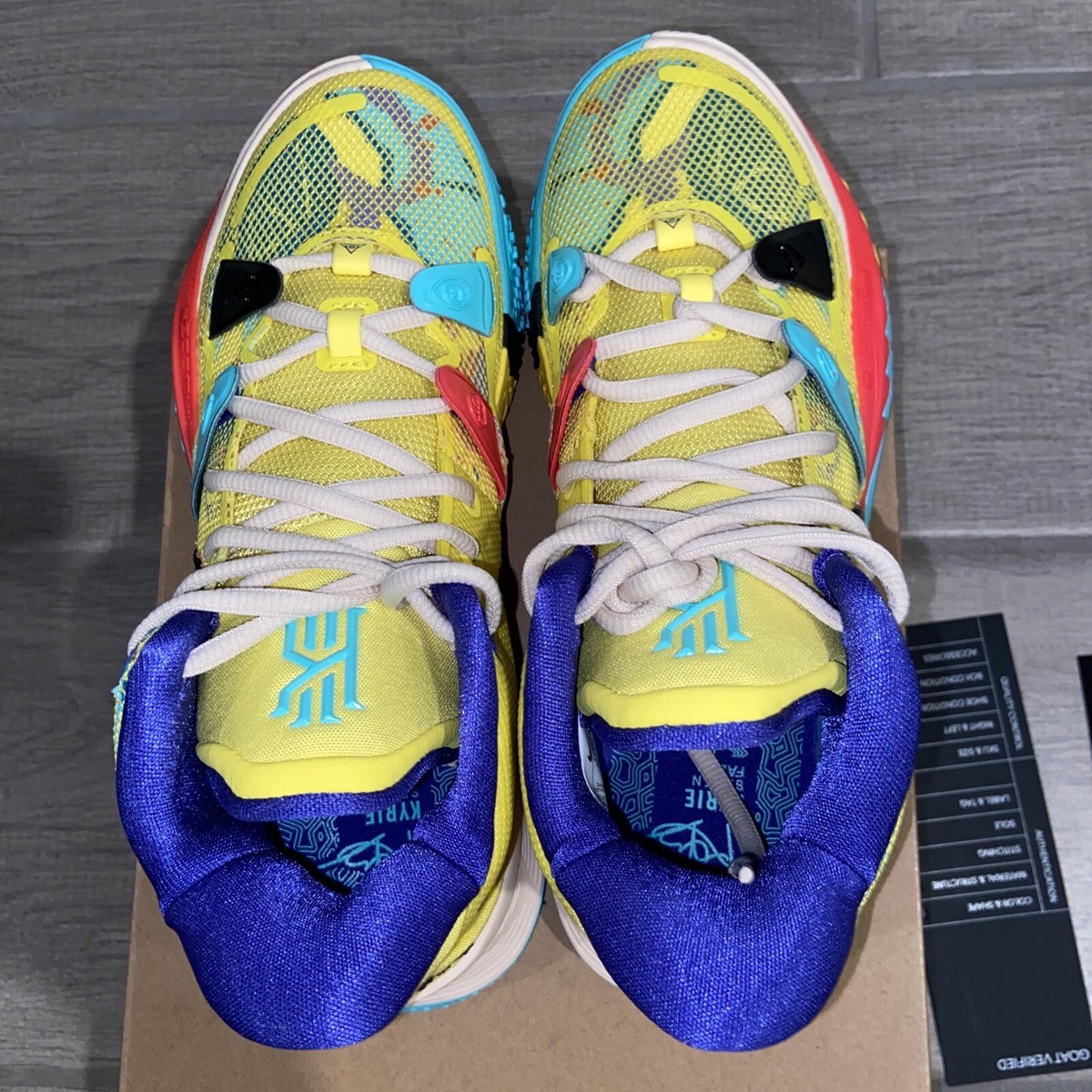 NIKE Kyrie 7 イエロー/ブルー/レッド Nike Kyrie 7 1 World 1 People Yellow Black 2021 CQ9326 700 Men's