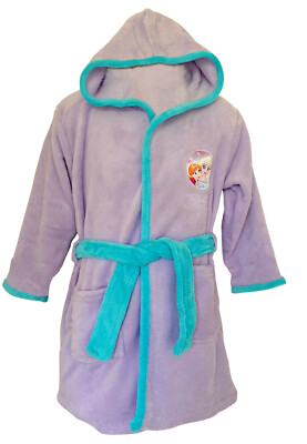 Disney Frozen Elsa Anna Lilla Abito Morbido Pile Accappatoio