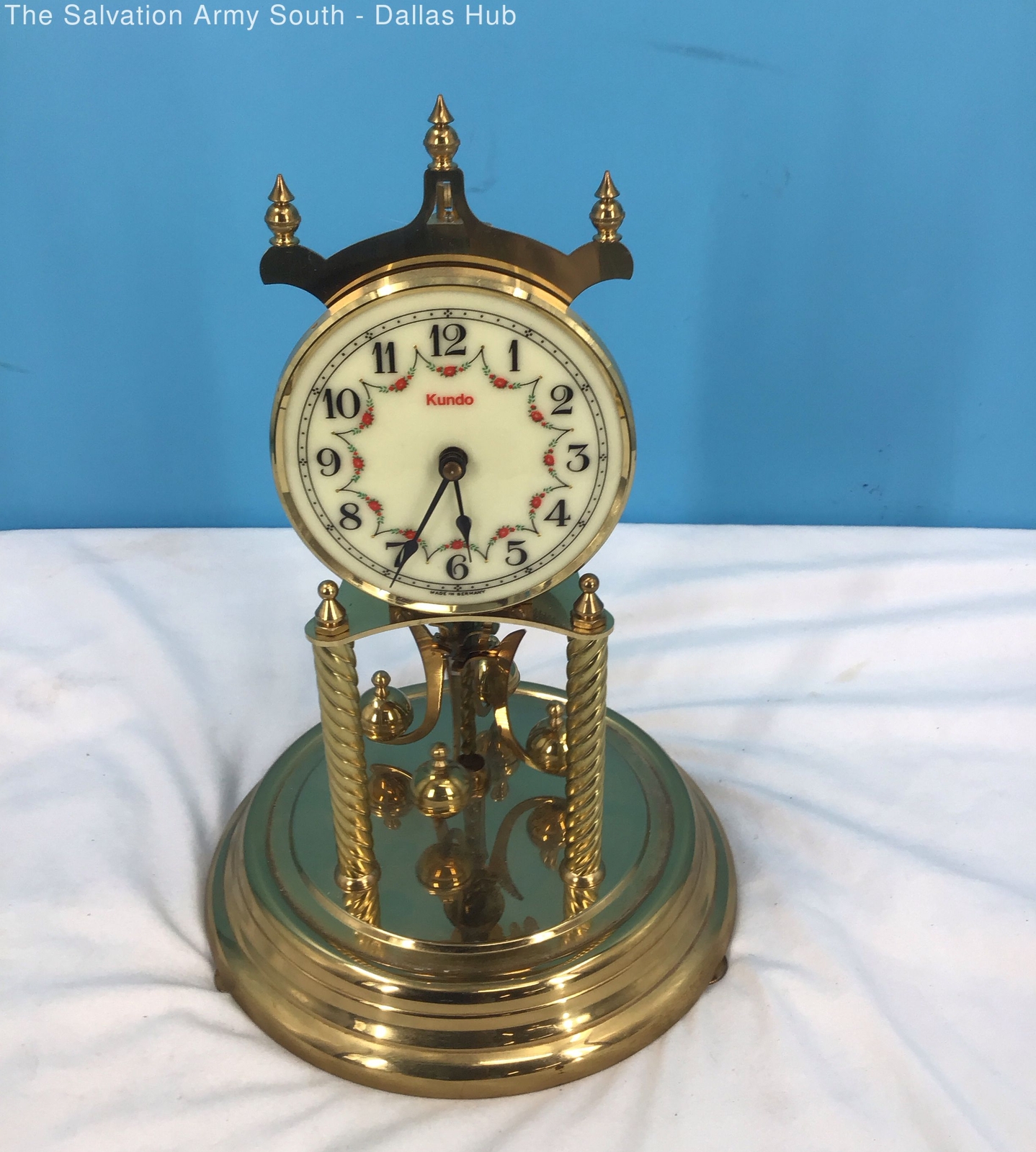 Set of 2 Brass Kundo German Mantle Clocks w/ Keys eBay