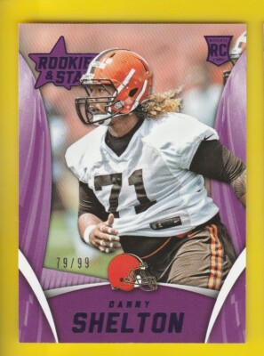 2015 Rookies & Stars 190 Danny Shelton RC Purple 79/99 Browns & Chiefs DT/NT