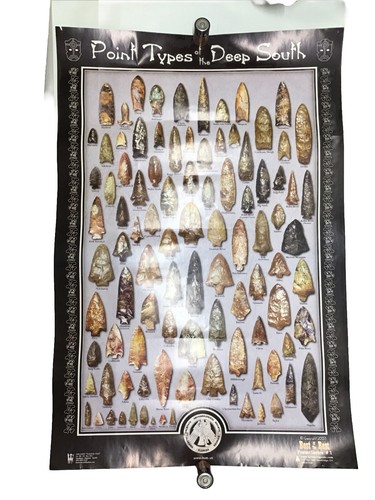 Point Types Of The Deep South Poster 36x24” TSAS 2003 Omussee Trading Post #1
