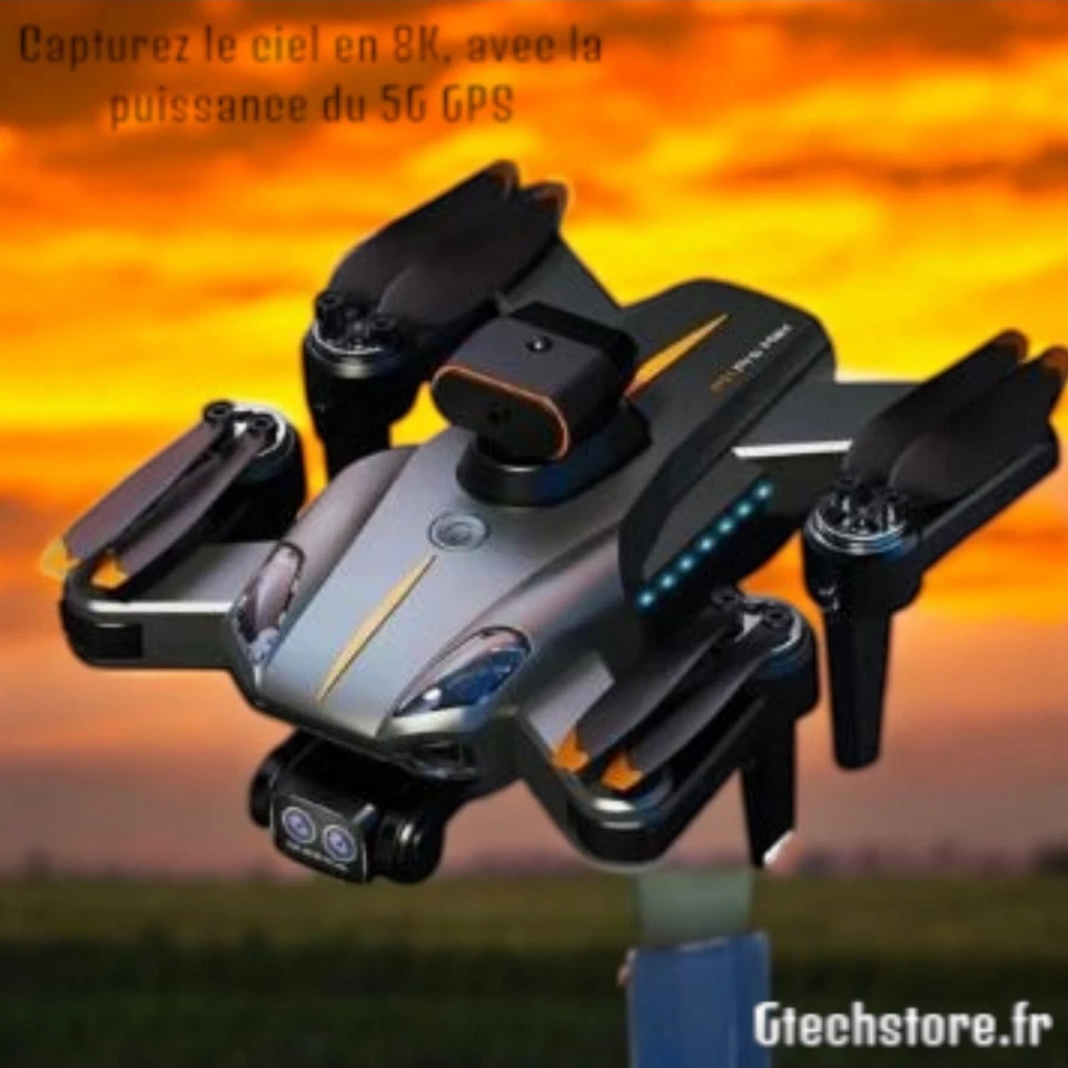 Drone professionnel Xiaomi HD 8K, 5G, GPS, quadrirotor sans balais, 10000 mètres - Photo 1/4