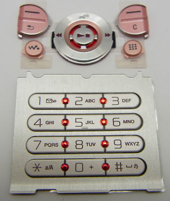 Sony Ericsson W580 W580i Tastatur Joystick Keypad Tastaturmatte Tastenmatte Pink