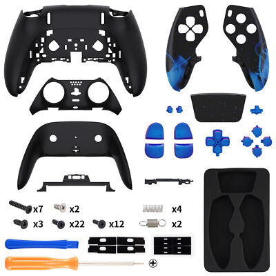 Full Set Housing Shell with Buttons Touchpad Cover Trim For PS5 Edge Controller