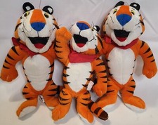 3 Tony the Tiger 1991 1993 1997 Plush Stuffed Animal Kellogg's Frosted Flakes