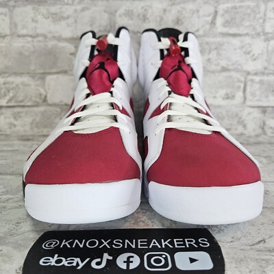 Nike Air Jordan 6 Retro Carmine White Red Sneakers CT8529-106