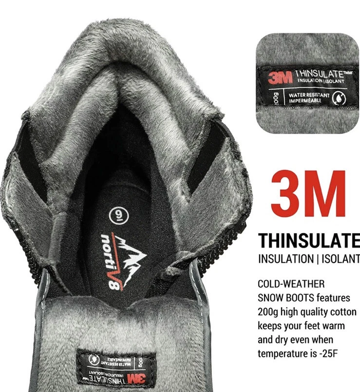 Nortiv 8 men's 170410 waterproof winter shop snow boots