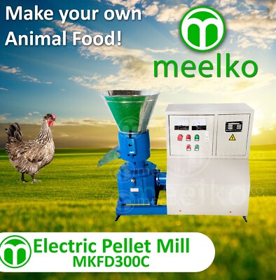 PELLET MILL 22kw  ELECTRIC ENGINE PELLET PRESS 3 PHASE (4mm Chicken) - MKFD300C