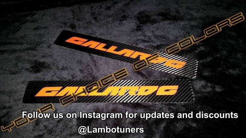 CUSTOM COLORS Carbon Fiber Lamborghini Gallardo threshold Door Sills