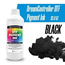 DTF Black Pigment Ink Premium Water-Based Digital Inkjet Ink Refill 33.8 OZ