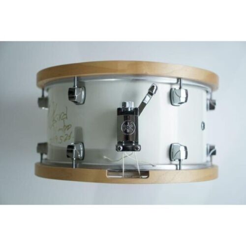 Yamaha WSD 13AJ Akira Jimbo Signature Wood Hoop Snare Drum Autographed - Afbeelding 1 van 6