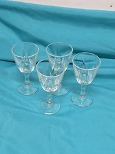 4-Cristal D'Arques France Stemed Cordial Glasses Set Of 4 Vintage 2oz