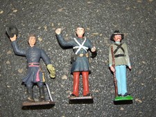 Lot 3 Metal Civil War Soldier Figures