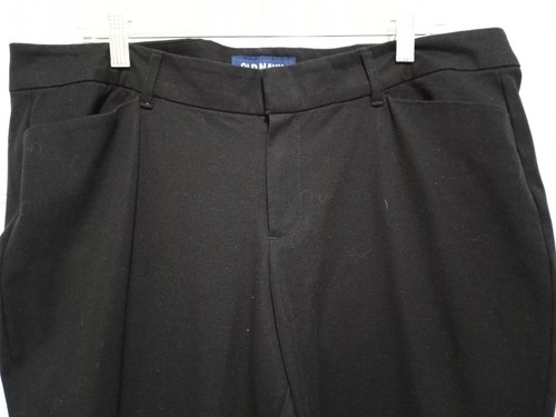 OLD NAVY DRESS PANTS Size 16 Cotton Black Pockets/Zip up EUC - Picture 2 of 4