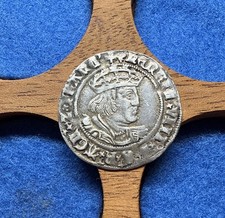 Henry VIII Silver Groat Second Coinage, Lis,