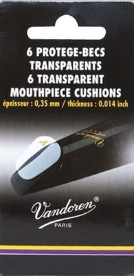 Vandoren VMC6plus 6 Thin Clear Mouthpiece Cushions