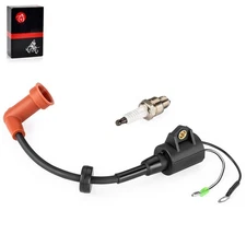 Ignition coil & Spark Plug Wire Cap for Yamaha Outboard 2-Stroke 9.9-250HP 89-09
