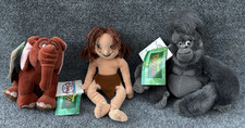 Disney Store Tarzan Bean Bag Plush Lot Young Terk, Tantor ,  Young Tarazan