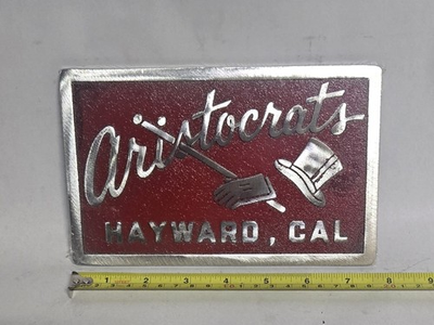 #ad #ad Cast Aluminum Car Club Plaque ARISTOCRATES $84.99