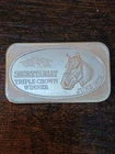 1oz 999 Silver Art Bar USSC Secretariat Triple Crown Winner 1973 1 Of The Best