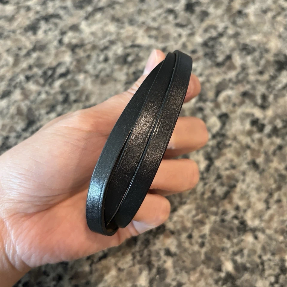 "Pulsera envolvente de cuero negra Hermes 30""" Foto 4 de 4