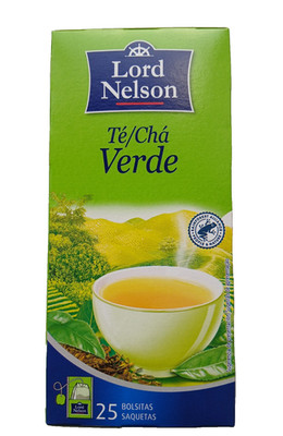 LORD NELSON Green TEA 2 Packs (2x25 bags)  Herbal Immuno boosting Tea Portugal