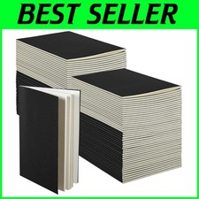 100 Pack Small Kraft Journals - Writing Sketch Notepads