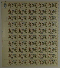 US SCOTT 1951 SHEET (PANE) OF 50 LOVE STAMPS 20 CENT FACE MNH