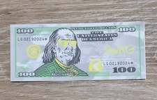 Swag Golf ~ Sticker ~ Almighty Dollar 4.0 ~ 100 ~ Franklin ~ FREE SHIPPING