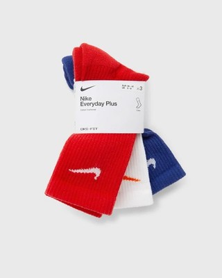 Nike Everyday Plus Dri-FIT Crew Socks 3 Pairs Large Sizes 8-13 SX6888 996