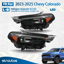 For 2023 2024 2025 Chevy Colorado Halogen Upgrade to LED Headlights Pair