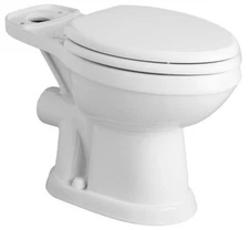 Saniflo SAN097 Saniflush Elongated Toilet Bowl Only - - White