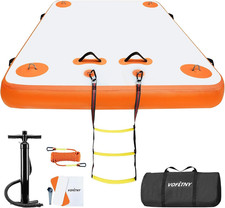 Inflatable Floating Dock, Swim Platform Floating Dock for Lakes, Lake Floats for