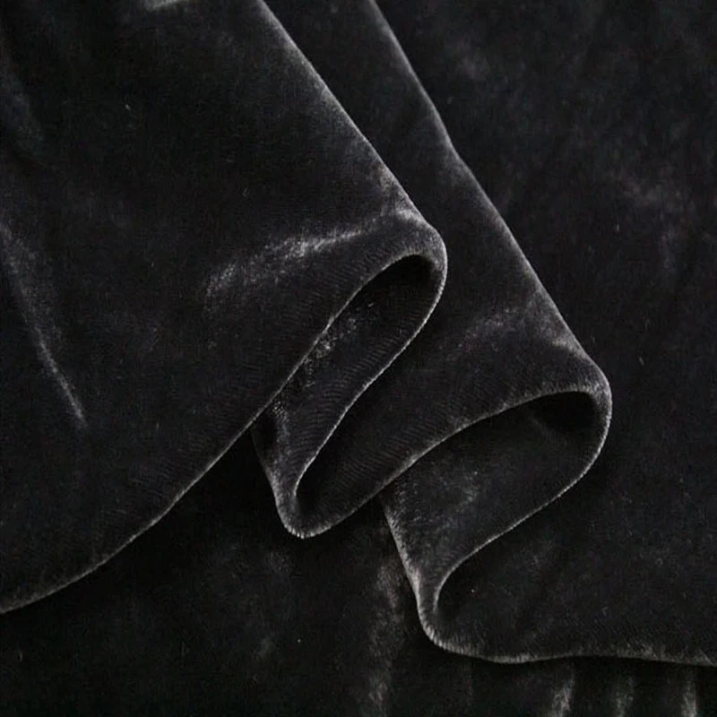 55'' Wide Solid Silk Viscose Velvet Fabric Luxury Evening Gown Material Velour - Image 4 of 4