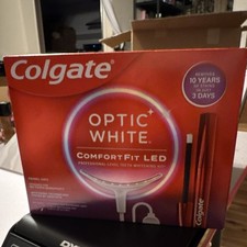 Colgate Optic White ComfortFit LED Teeth Whitening Kit Enamel Safe Exp 2026