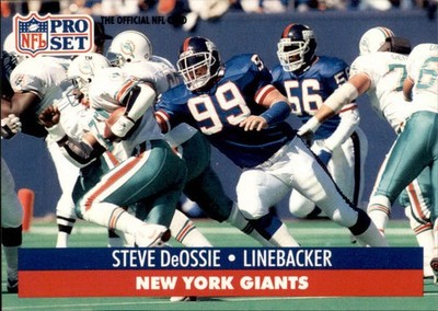 1991 NFL Pro Set Steve DeOssie #58 (6023)