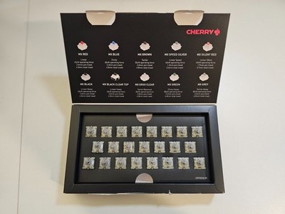 Cherry MX Grey Gaming Key Switch Tactile - 23 switch lot