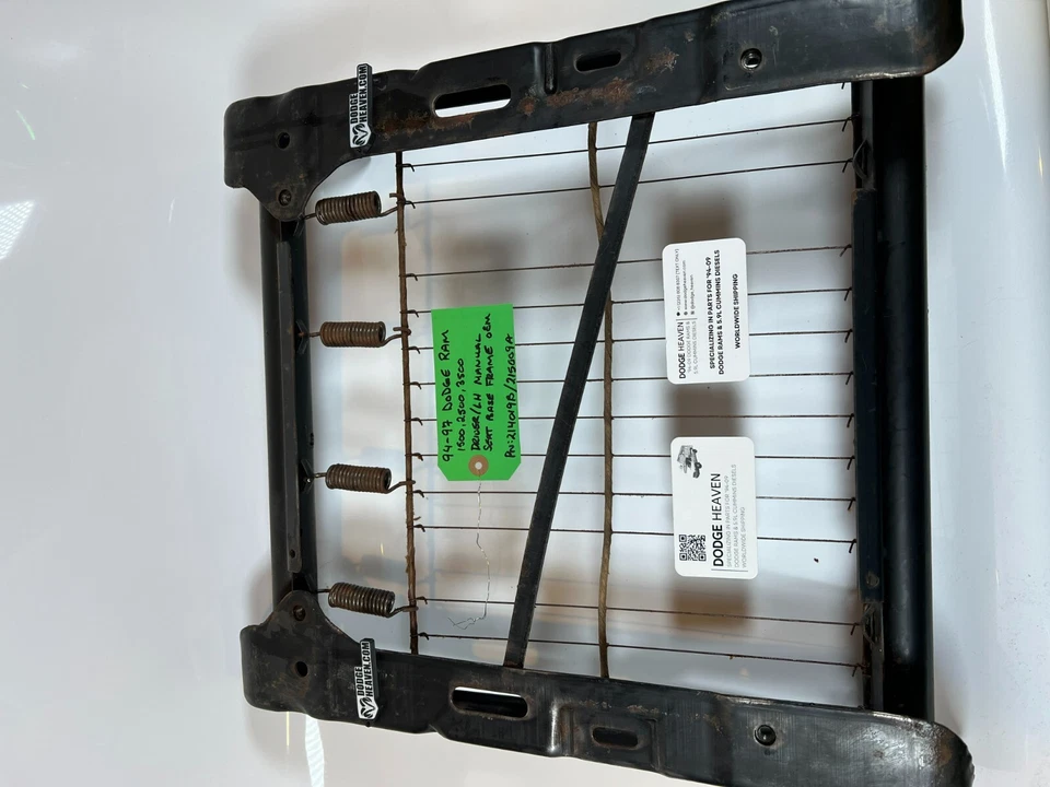 OEM 1994-1997 Dodge Ram Driver / LH Manual Seat Base Frame 214019B 1500-3500 — 第 4/4 张图片